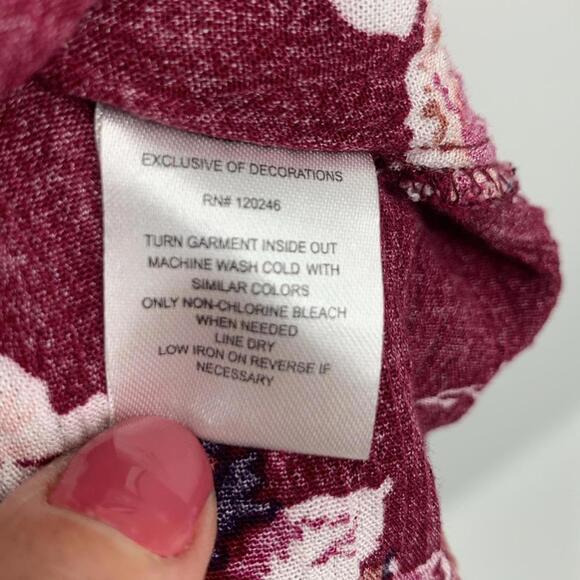 Angels Floral Tank Women's Size Large - Picture 4 of 4